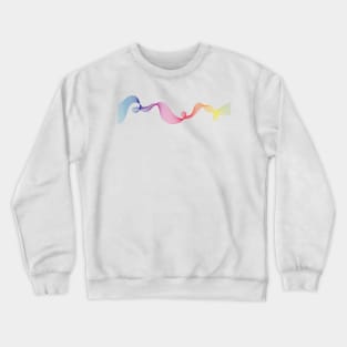 abstract line art waves Crewneck Sweatshirt
